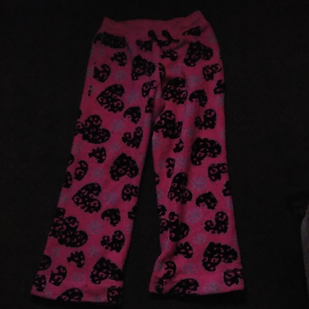 Pink pajama pants
